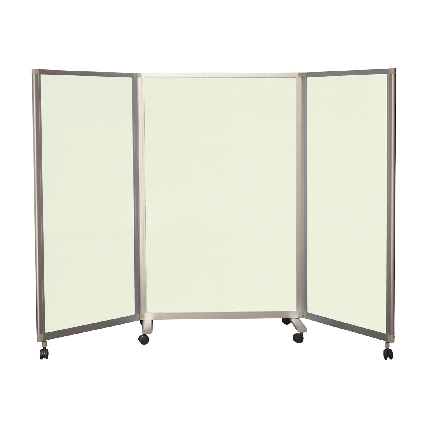 吸音3連スクリーン(抗ウイルス・制菌 両面吸音 25-3040-01 東京ブラインド工業 FTSV211413(ライトグリーン)