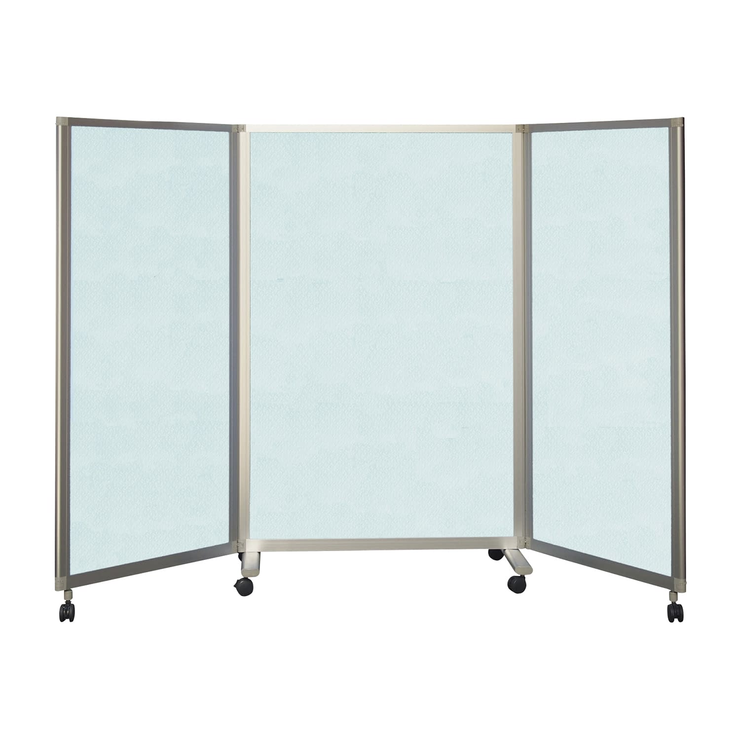 吸音3連スクリーン(抗ウイルス・制菌 両面吸音 25-3040-02 東京ブラインド工業 FTSV211414(ブルー)