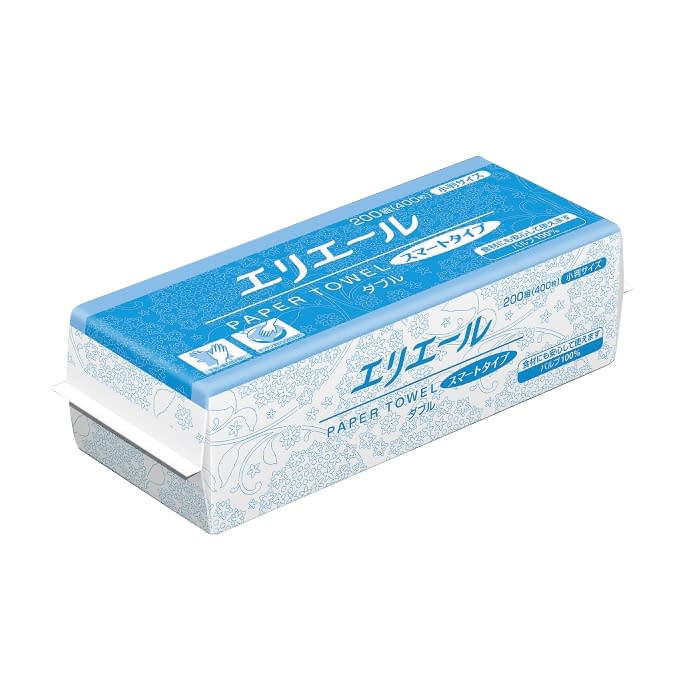 ペーパータオルスマートタイプダブル 小判 25-2765-01 エリエール 703390(200クミ)