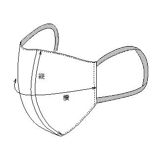 マスク(2枚組) L 25-2810-01 ナガイレーベン HOS-5515(L)