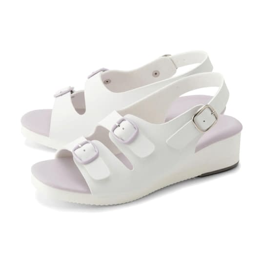 2バックルサンダル ナースサンダル 25-3438-0201 S parfait KS-102(パープル)