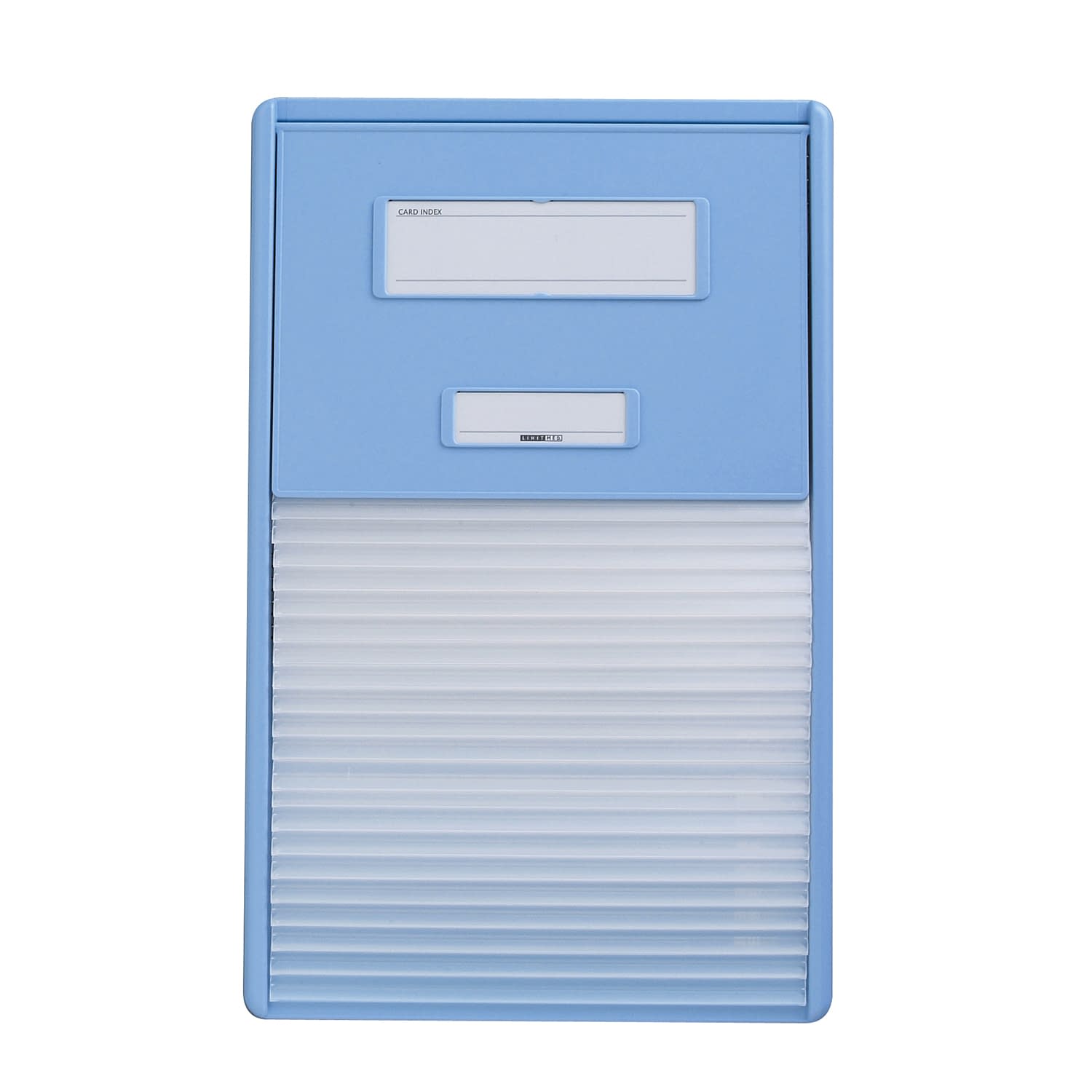 カードインデックス A4・21ポケット カーデックス 23-3659-0002 2：ブルー LIHITLAB． HC112C