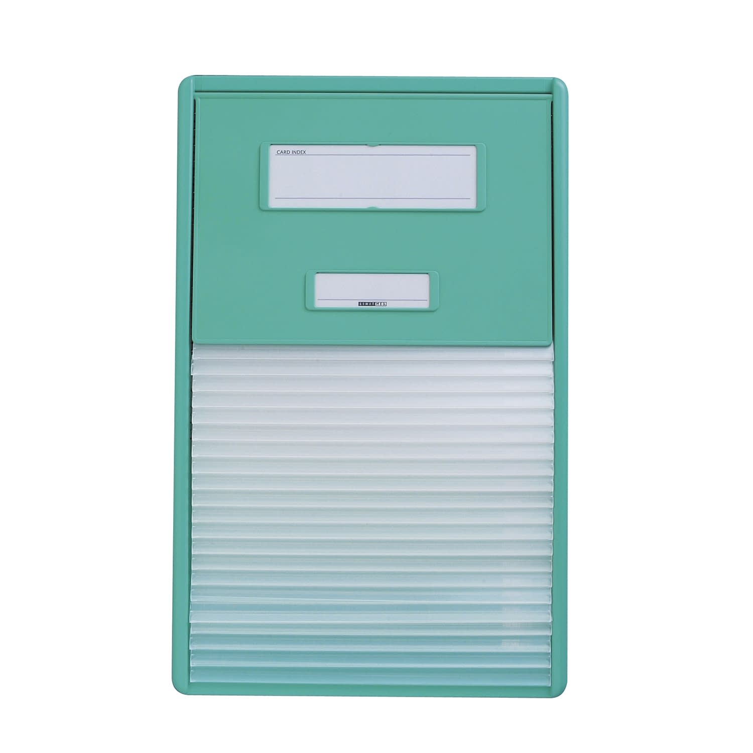 カードインデックス A4・21ポケット カーデックス 23-3659-0003 3：グリーン LIHITLAB． HC112C
