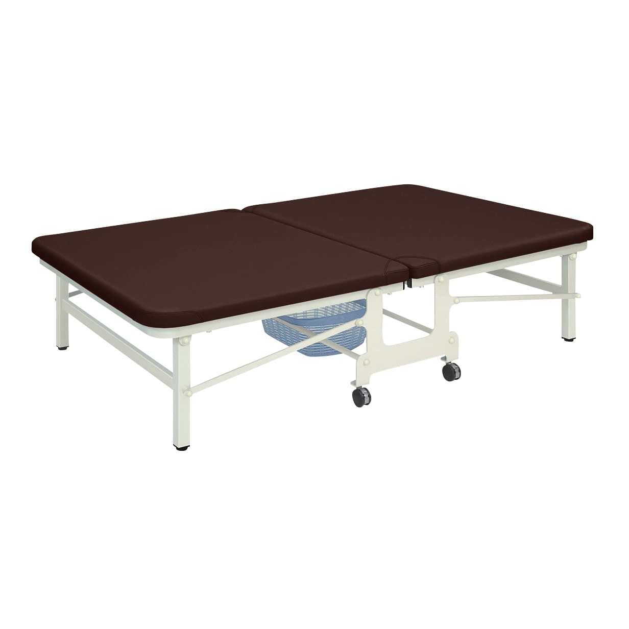 キングベンダ 25-3537-0504 ビニルレザー茶 高田ベッド製作所 TB-466(120X180X45CM)