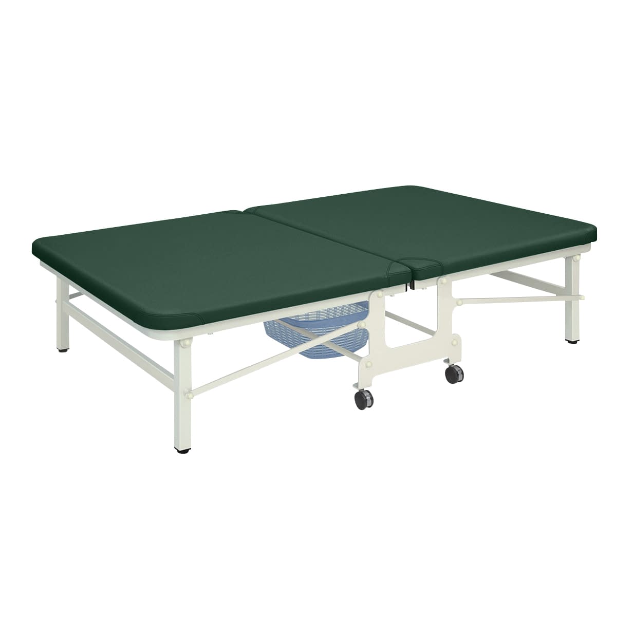 キングベンダ 25-3537-0615 ビニルレザーメディグリーン 高田ベッド製作所 TB-466(120X190X45CM)