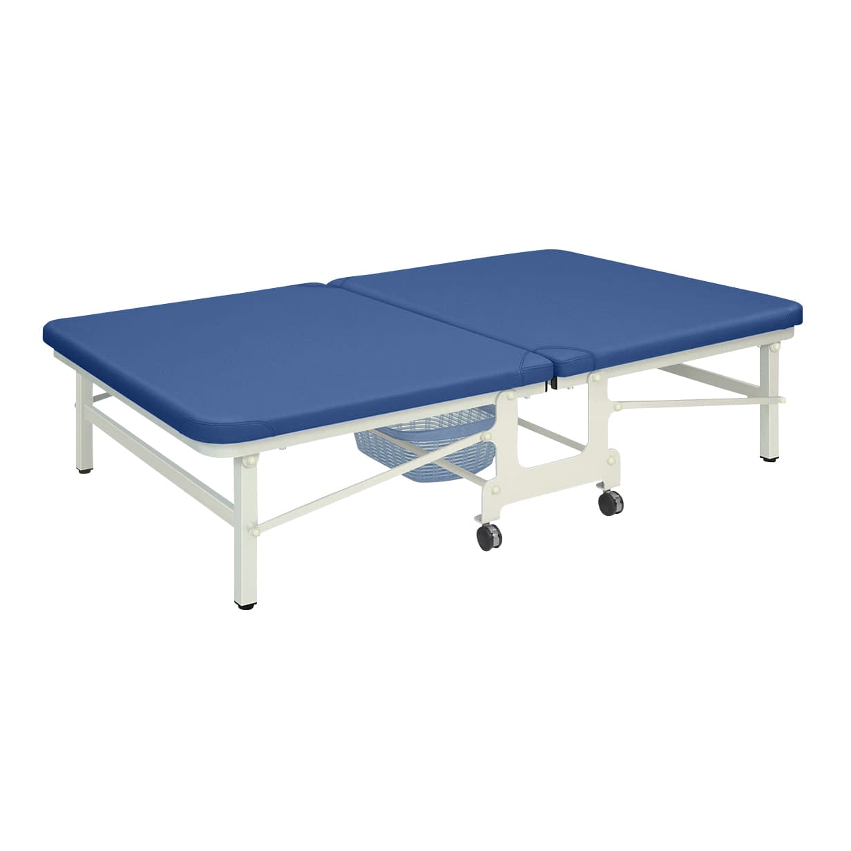 キングベンダ 25-3537-0616 ビニルレザーメディブルー 高田ベッド製作所 TB-466(120X190X45CM)