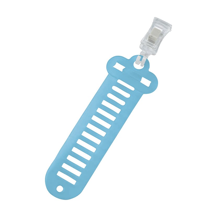 マツヨシ クリップ付結束バンド チューブクランプ 25-3300-01 MATSUYOSHI MY-7020B(ブルー)10コイリ