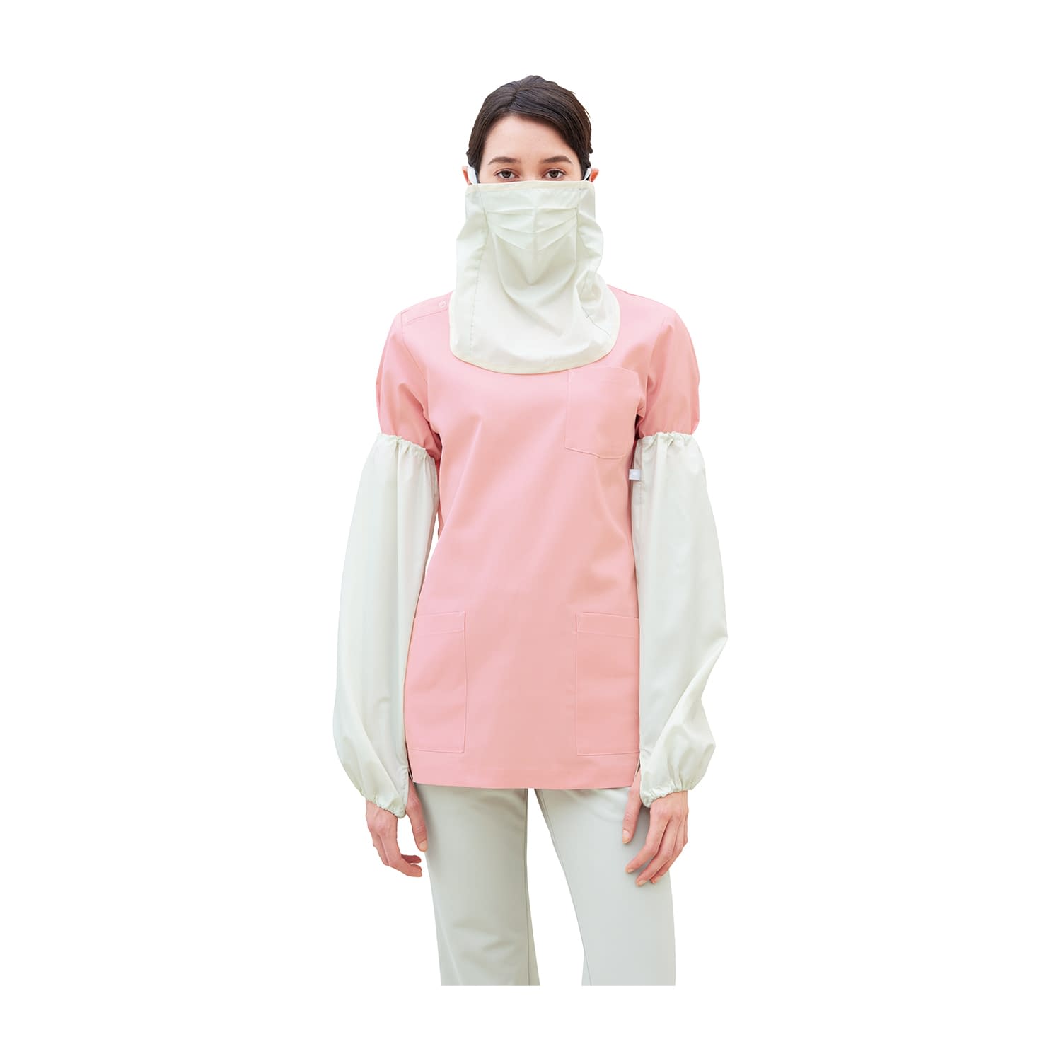 アームカバー 25-6912-00 ナガイレーベン IG-5015(クリーム)2マイ