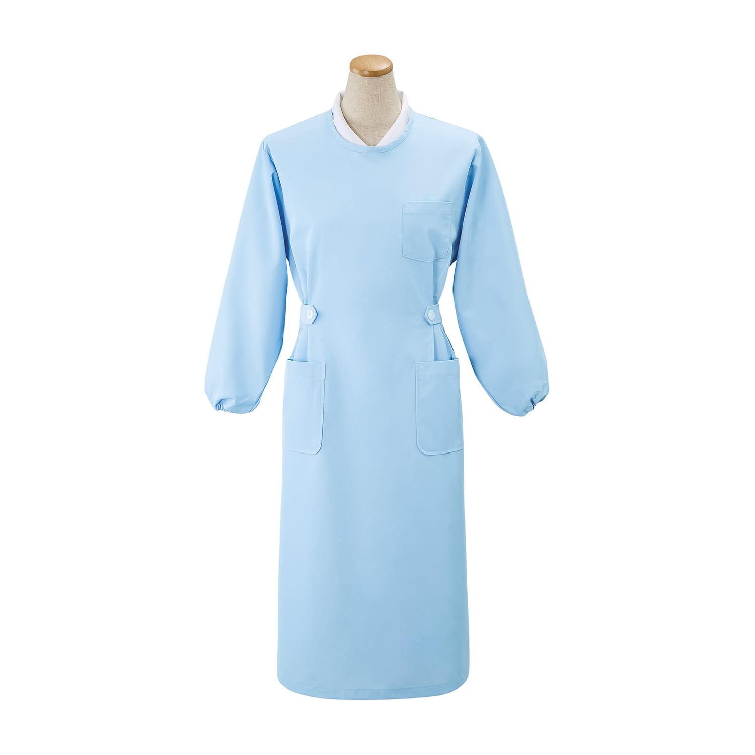 予防衣 16-1225-0102 サックス ナガイレーベン HK-7(M)