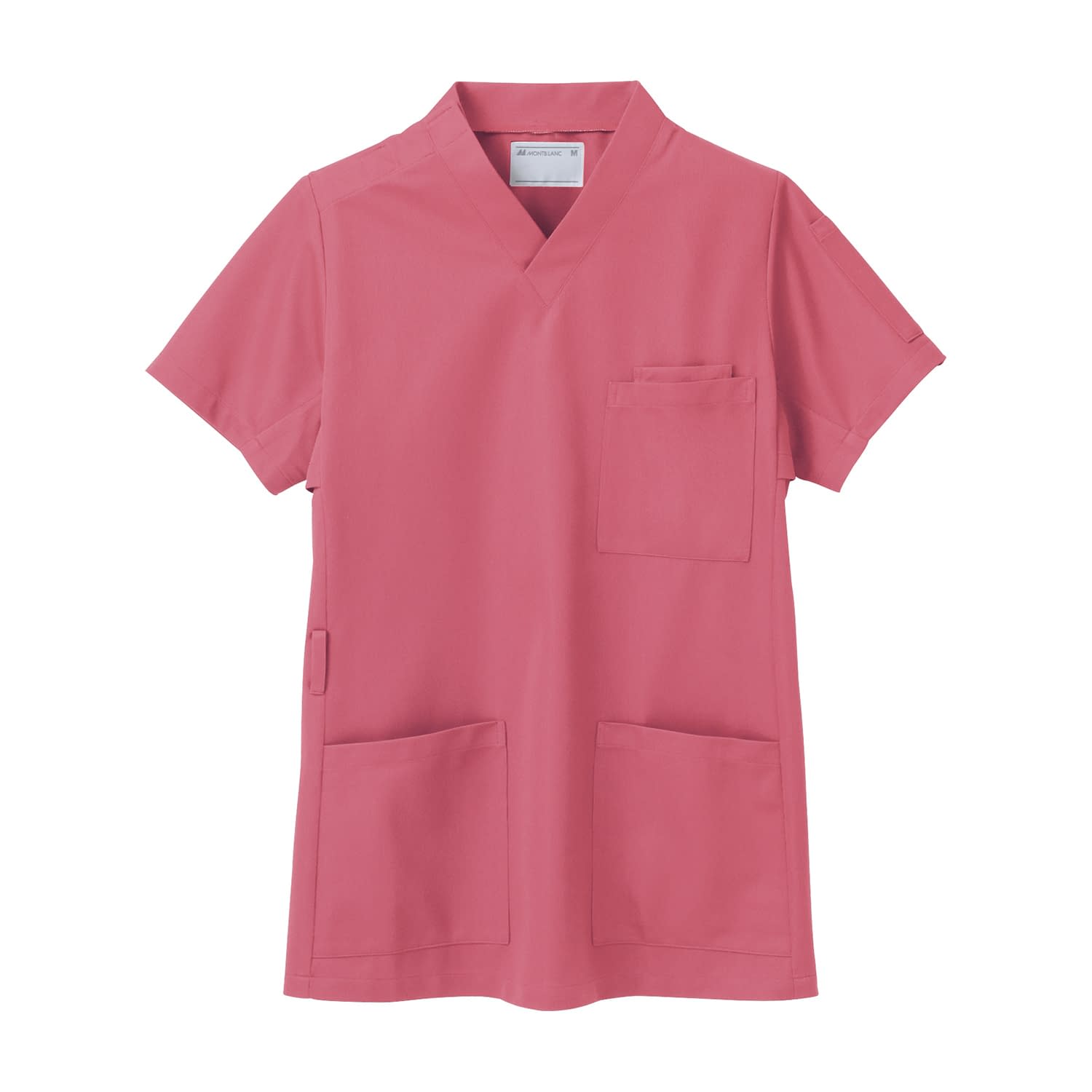 スクラブ(男女兼用・半袖) 23-7574-2103 L 住商モンブラン 72-636(ローズレッド)