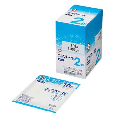 ケアガーゼ 8折 白十字 10158(300マイイリ)｜マツヨシ【松吉医科器械