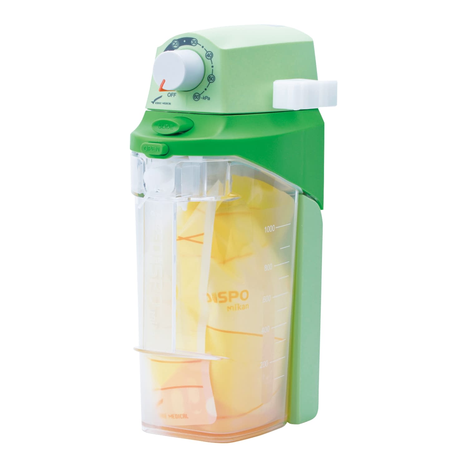 真空吸引器 ヨックスディスポミカン 配管コネクタ:ピン式(川重型) 小型吸引器 25-7012-01 小池メディカル S-801(ライムN MS)