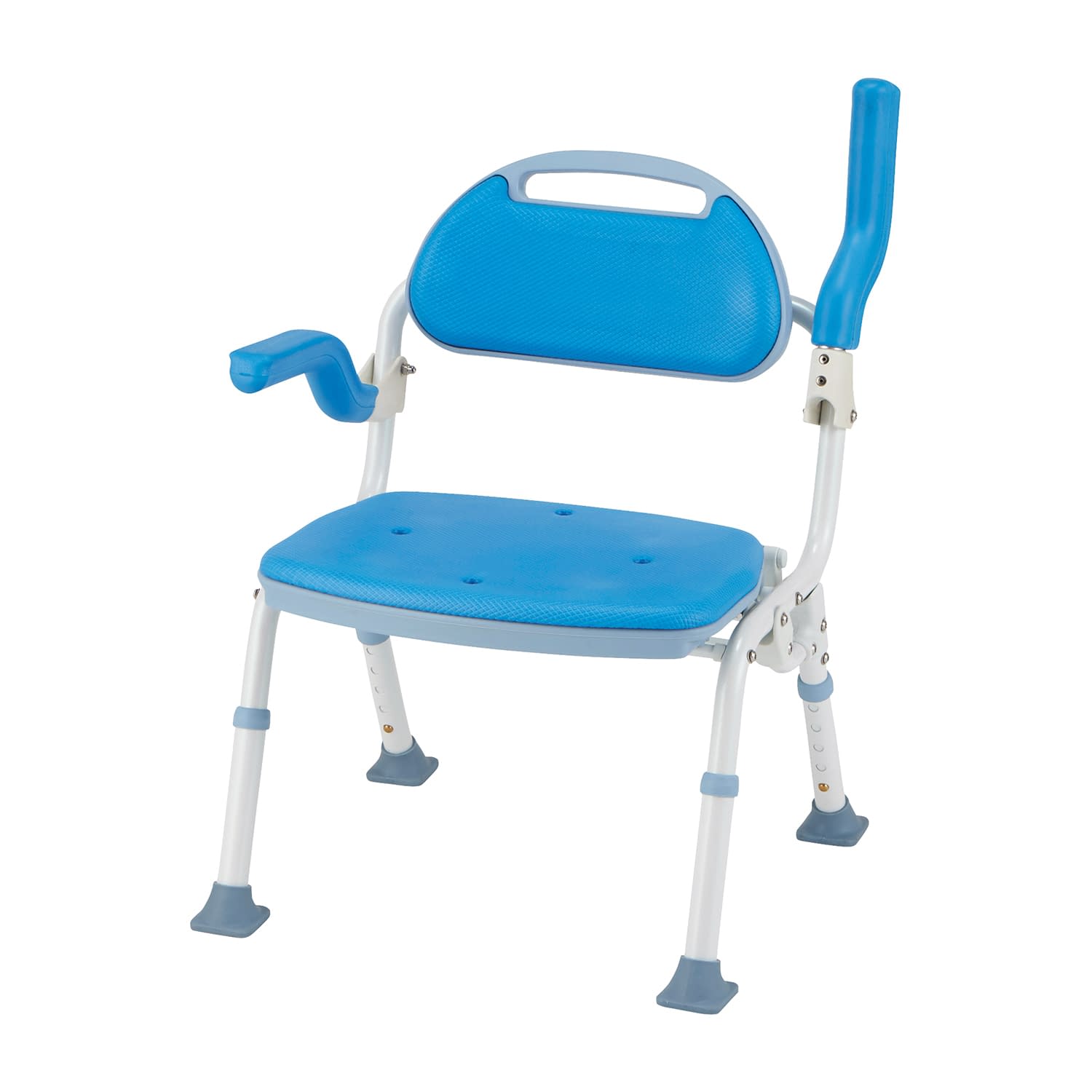 折りたたみシャワーベンチ ソフテック シャワーチェア 25-4588-00 イチゴイチエ SBF-00BL(N)ブルー