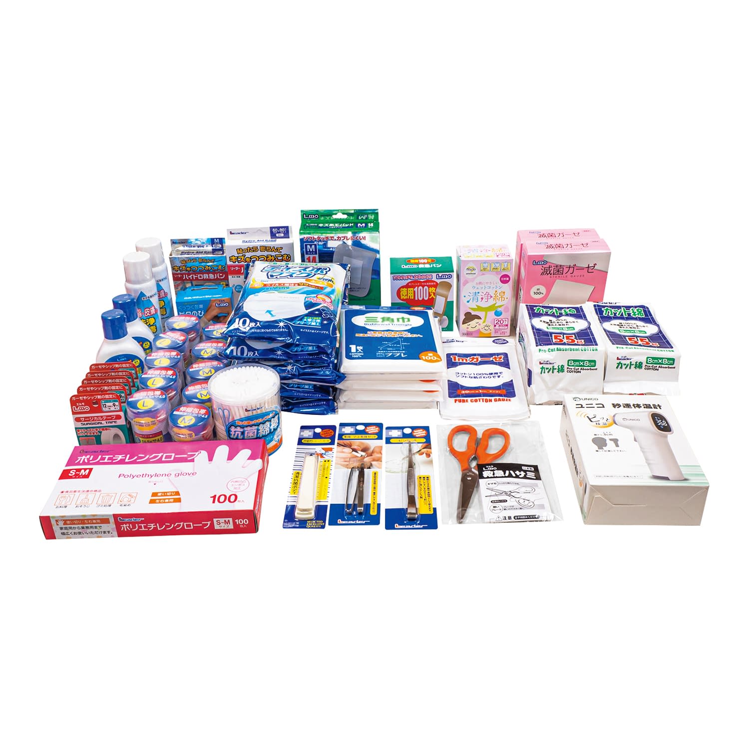 LEアルミ防災用救急セット 25-4547-00 日進医療器 782618(50ニンヨウ)