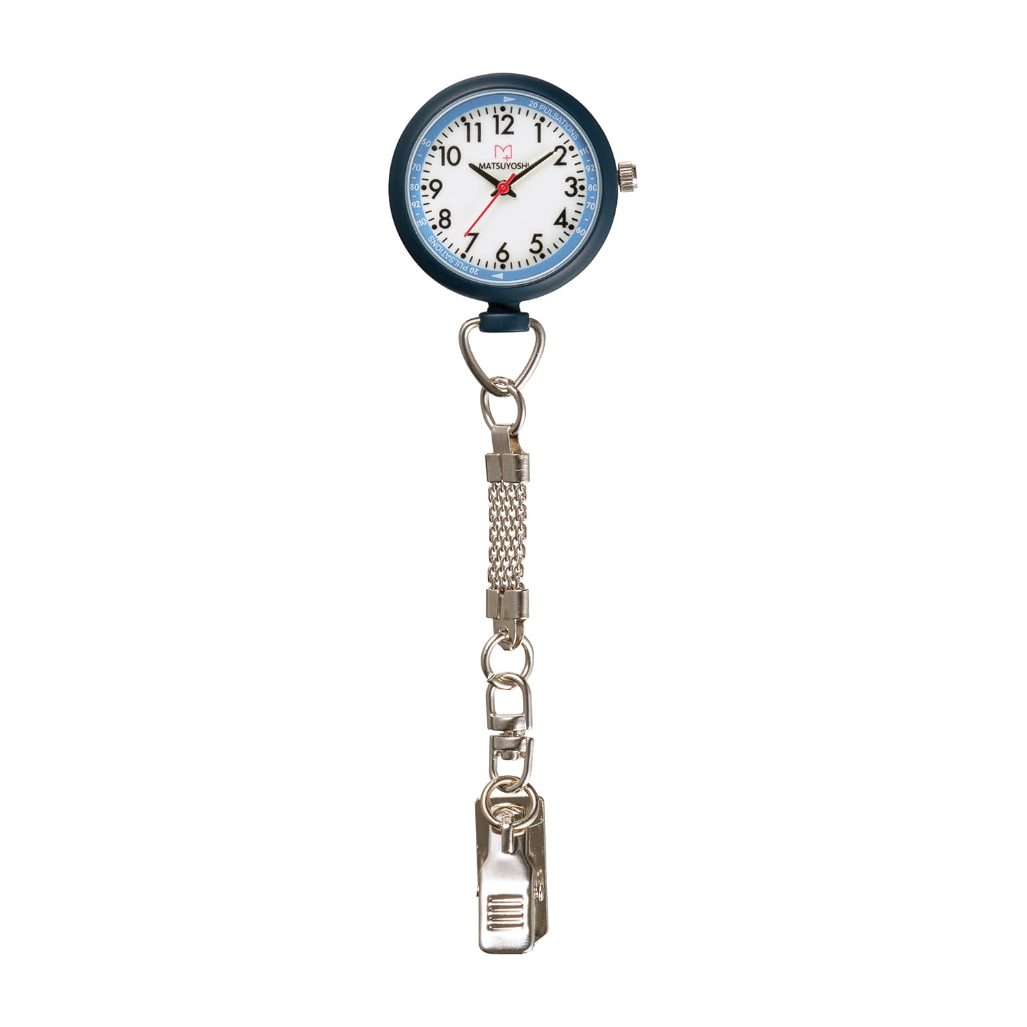 マツヨシナースウォッチφ30クリップ 懐中時計 25-4009-02 MATSUYOSHI MY-NS0440NA(ネイビー)