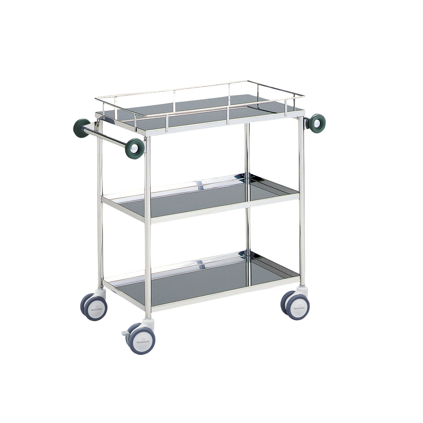 マツヨシ回診車 三段 器械台 01-2275-51 MATSUYOSHI MY-1034(750X450X800)