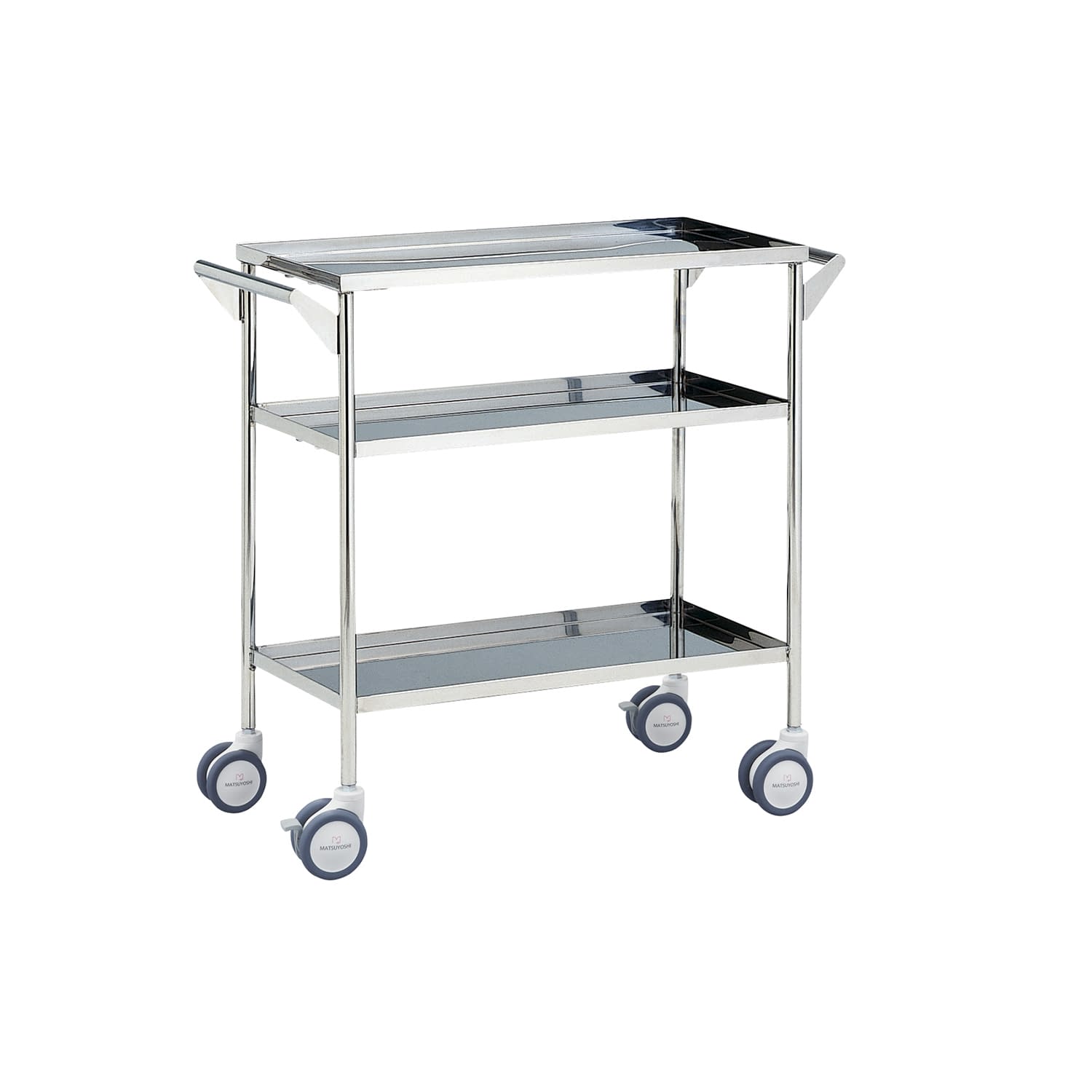 マツヨシ回診車 三段 器械台 01-2295-51 マツヨシ(松吉医科器械) MY