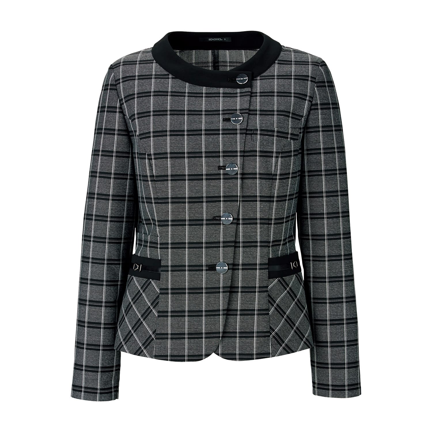 ソフトジャケット 事務服 25-6582-01 BONOFFICE AJ0272-30(7G)モノトーン