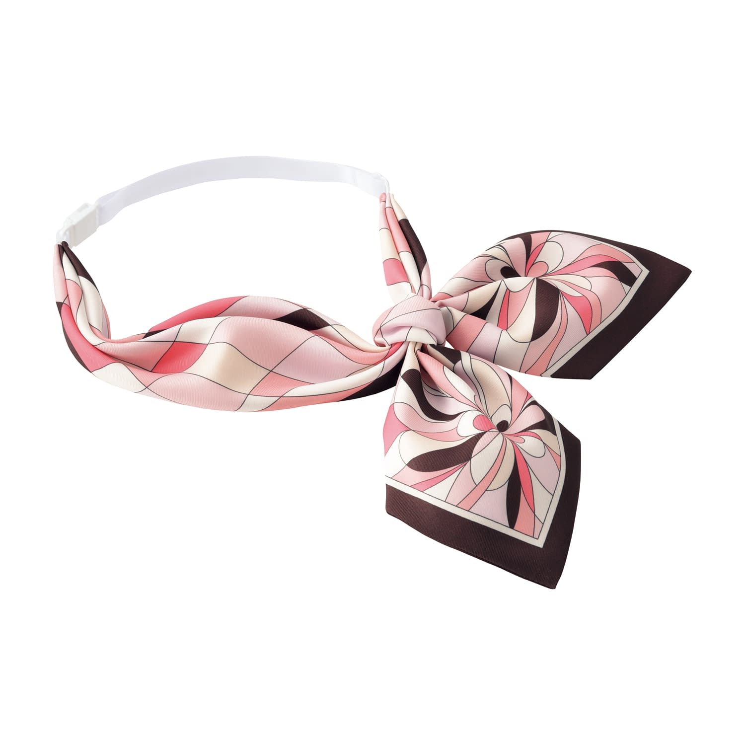 スカーフリボン 事務服 25-6581-01 BONOFFICE BA9134-9(ピンク)