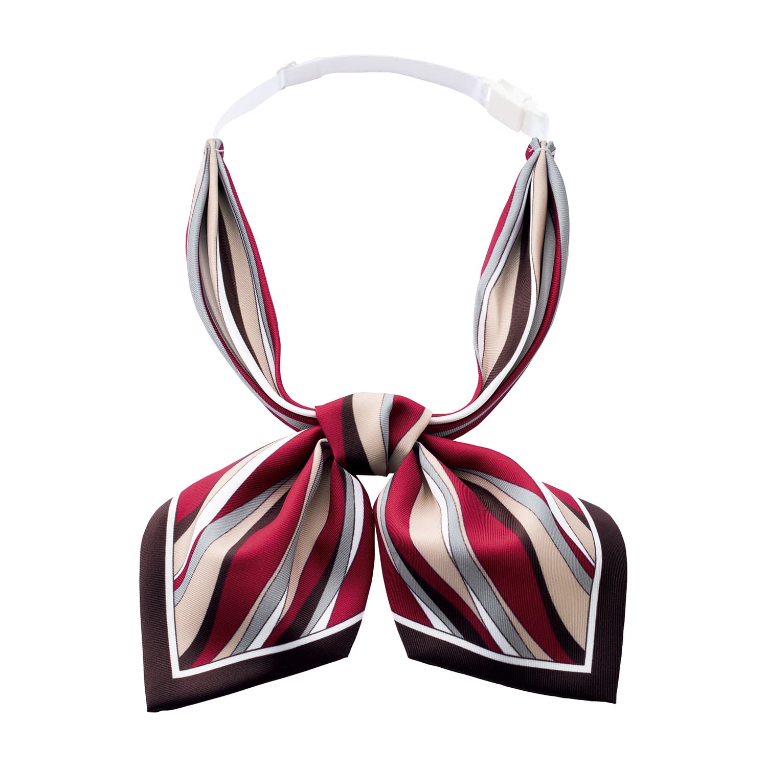 スカーフリボン 事務服 25-6581-07 BONOFFICE BA9141-3(レッド)