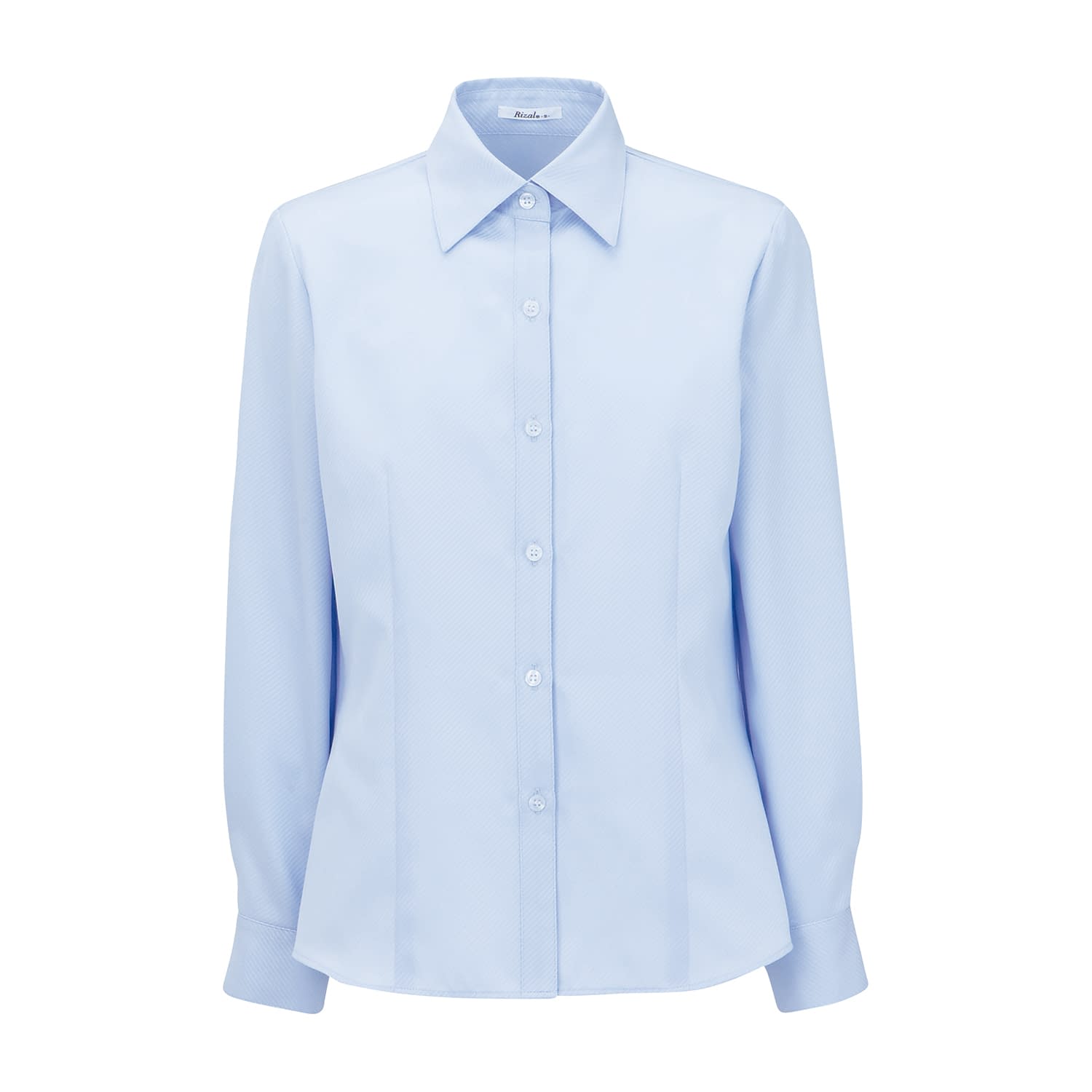 長袖ブラウス 事務服 25-6586-07 BONOFFICE RB4136-6(19G)ブルー