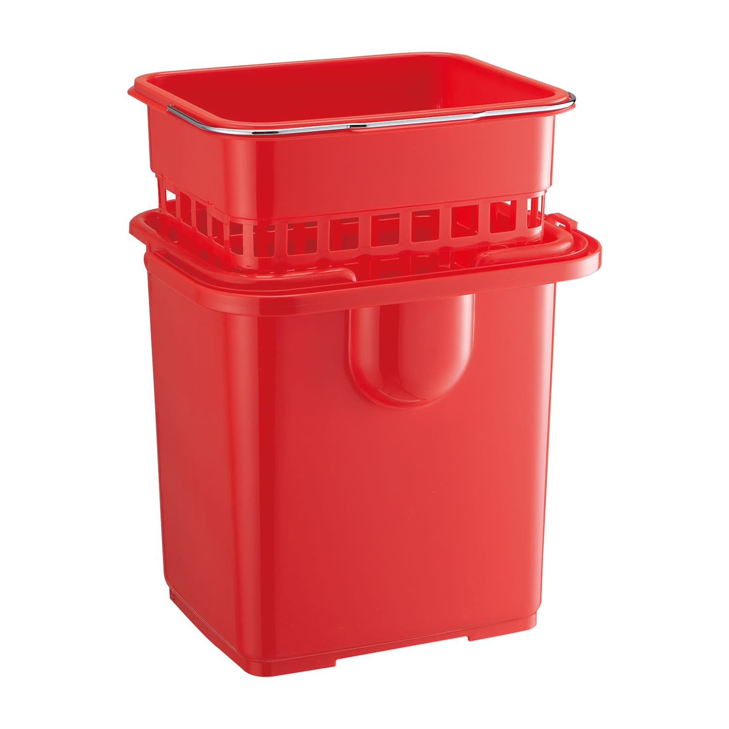 システムバケツECO 25-7429-01 コンドル 14L(レッド)