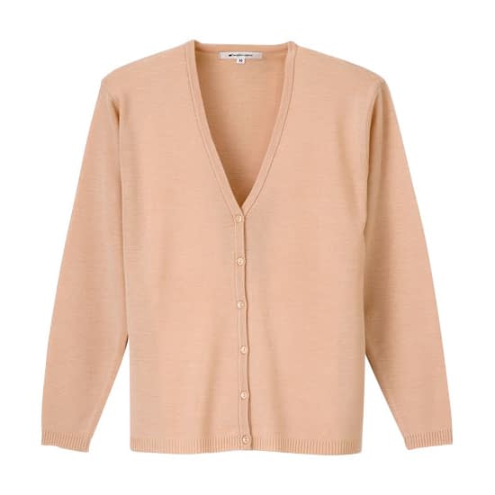 カーディガン 21-6640-0203 ピーチ ナガイレーベン CH-2100(LL)