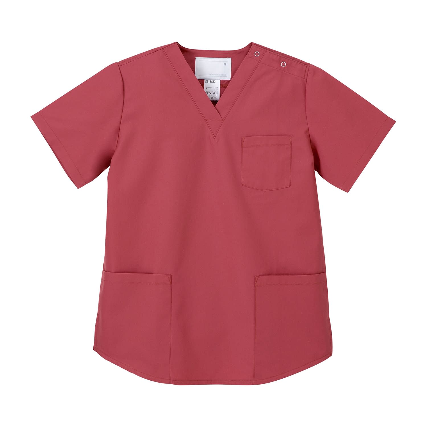 女子上衣 21-6705-0001 コーラルレッド ナガイレーベン ES-8662(S)