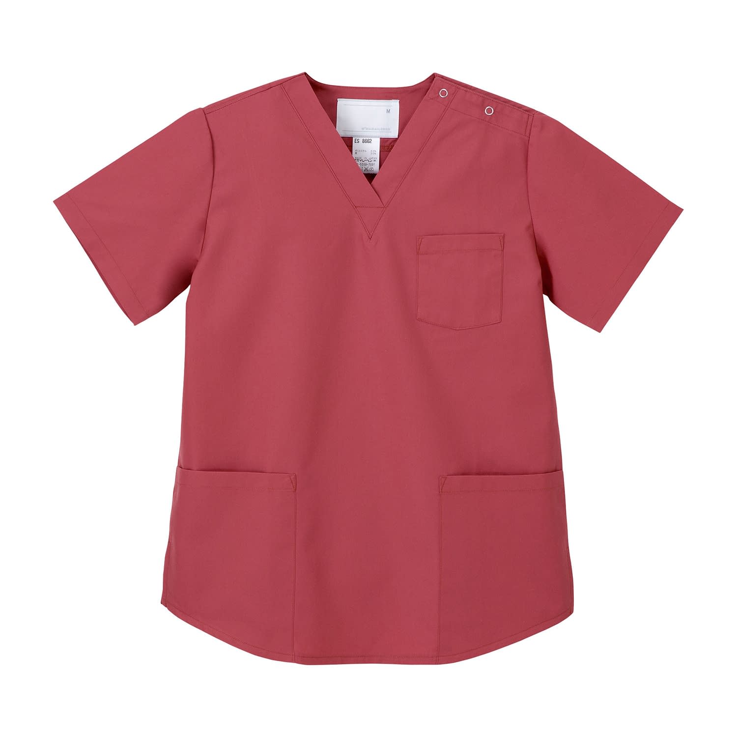 女子上衣 21-6705-0101 コーラルレッド ナガイレーベン ES-8662(M)