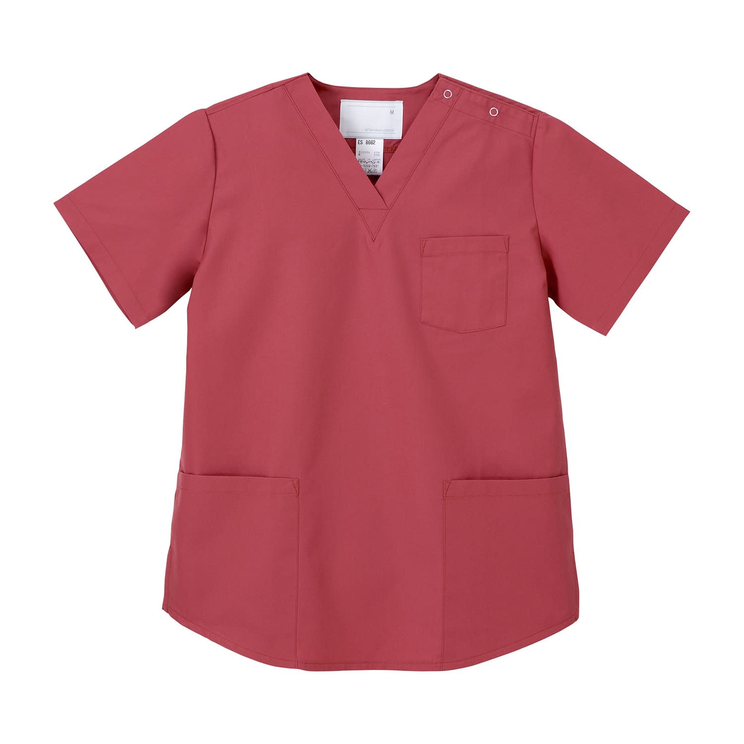 女子上衣 21-6705-0201 コーラルレッド ナガイレーベン ES-8662(L)