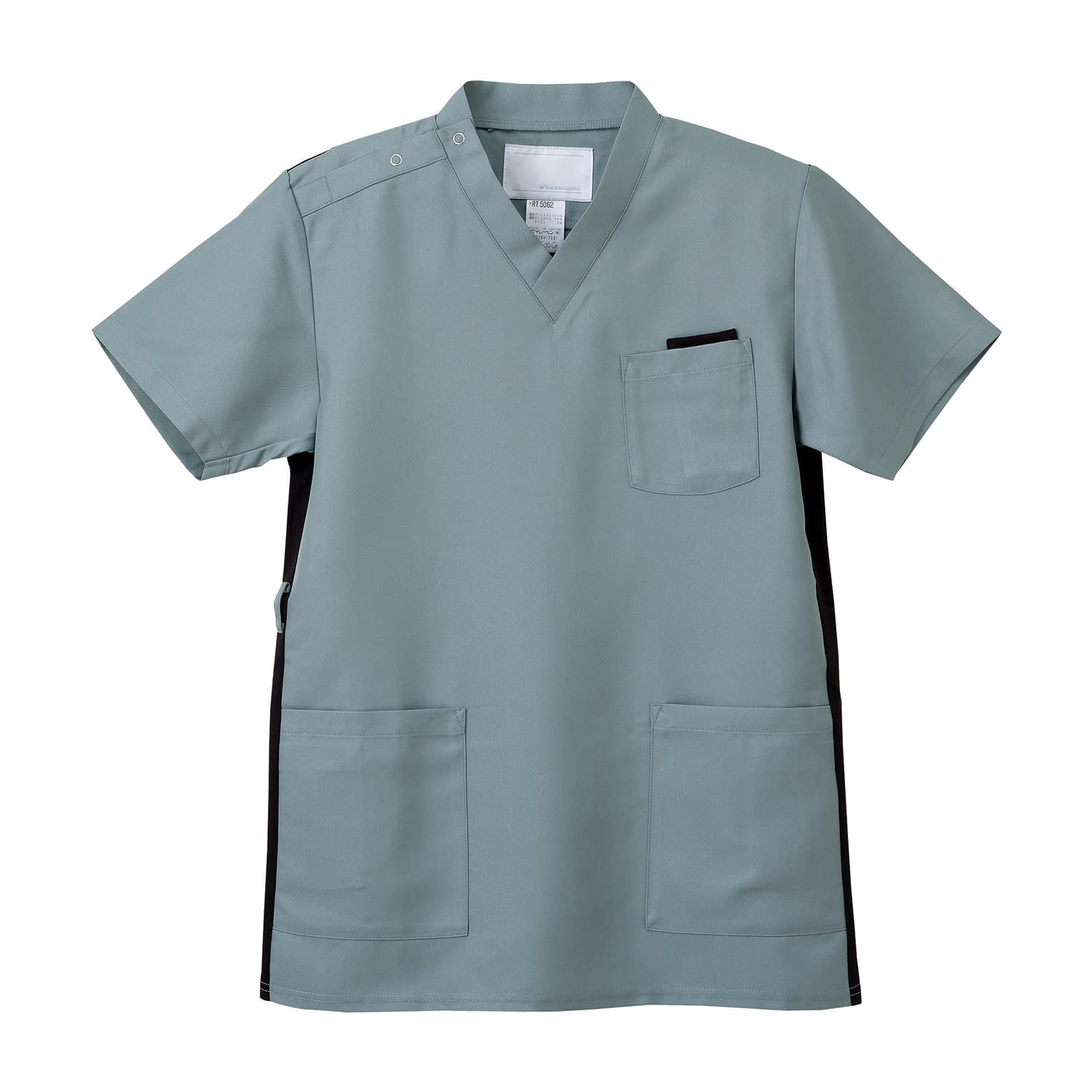 男女兼用上衣 23-7808-0207 ミストグリーン ナガイレーベン RT-5062(L)