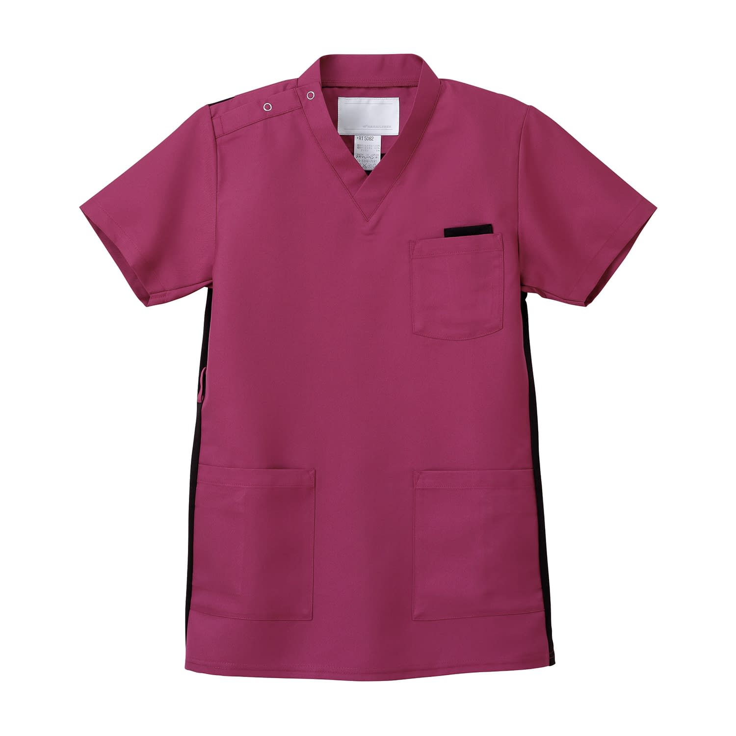 男女兼用上衣 23-7808-0302 バーガンディ ナガイレーベン RT-5062(LL)