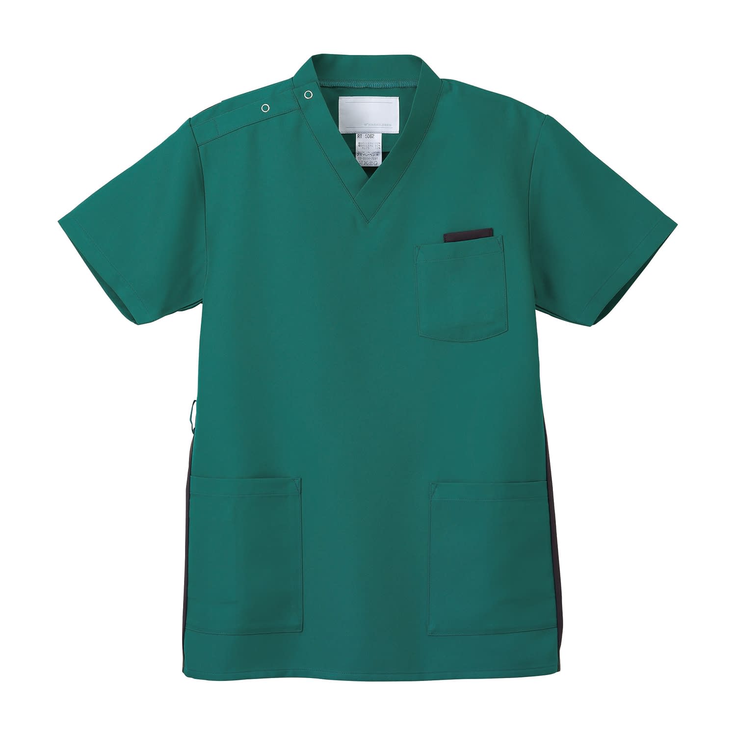 男女兼用上衣 23-7808-0305 ピーコックグリーン ナガイレーベン RT-5062(LL)