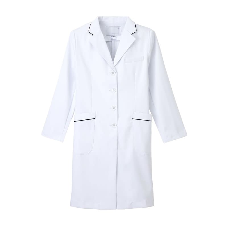 女子シングル診察衣 24-5359-04 ナガイレーベン FT-4550(EL)Tネイビー