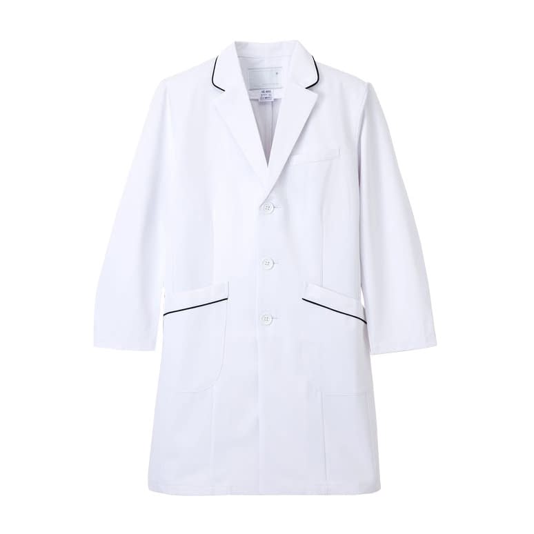 男子シングル診察衣 24-5358-01 ナガイレーベン HE-4950(M)Tネイビー