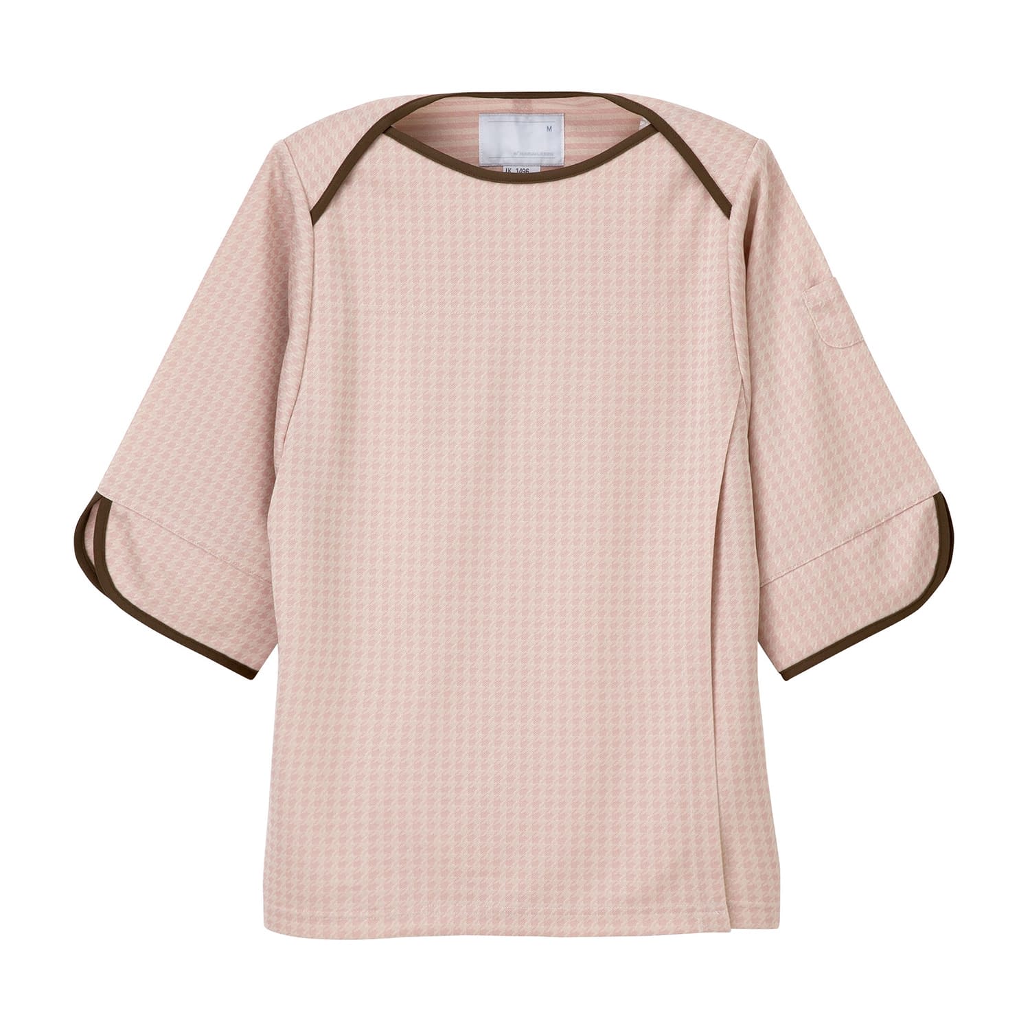 検診衣上衣 24-4239-0001 ピンク ナガイレーベン JK-1496(S)