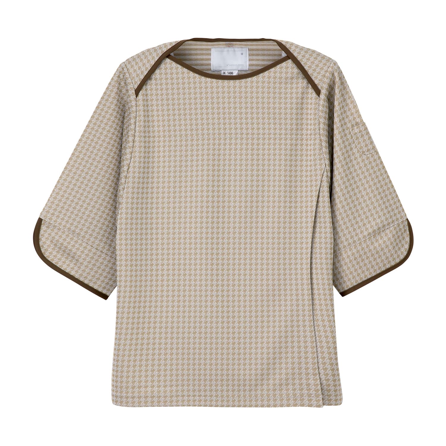 検診衣上衣 24-4239-0002 ベージュ ナガイレーベン JK-1496(S)