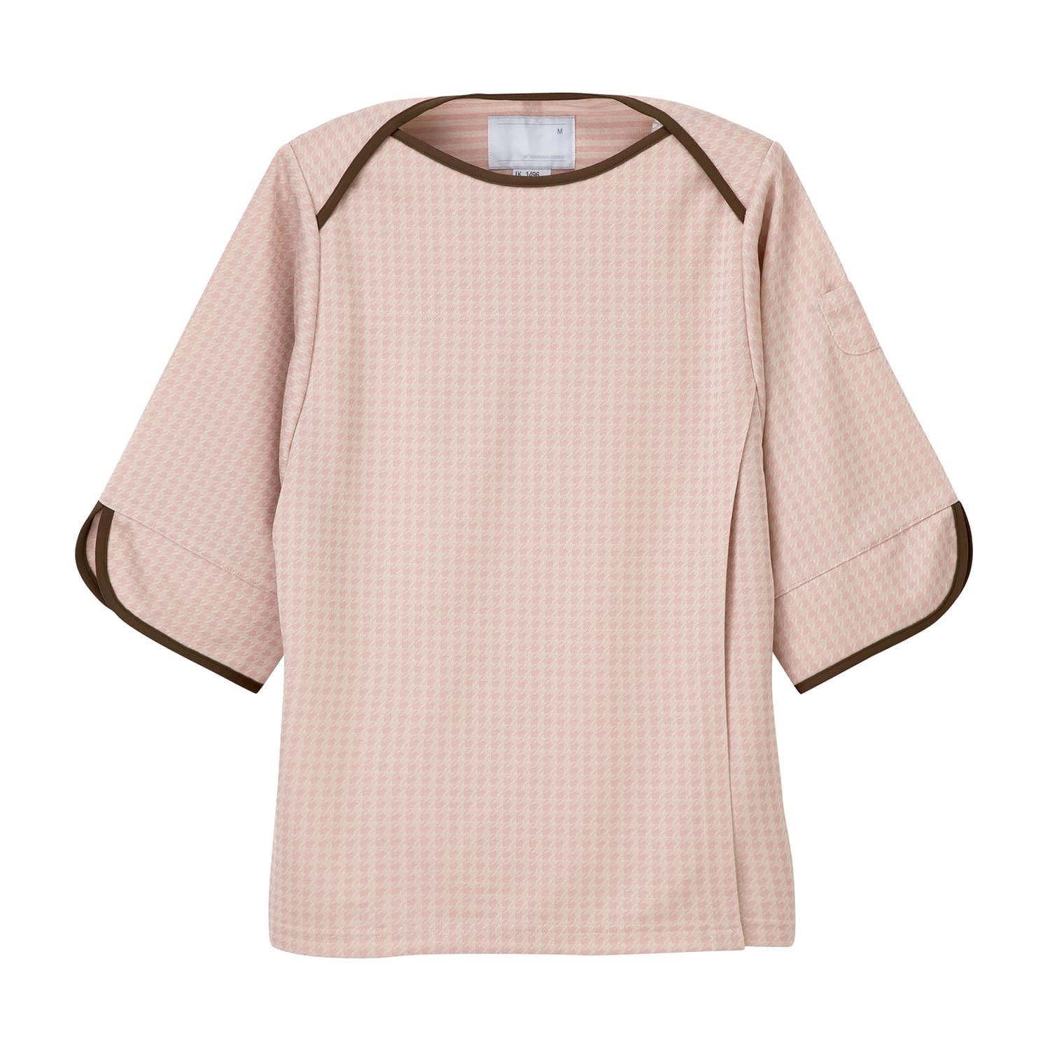 検診衣上衣 24-4239-0101 ピンク ナガイレーベン JK-1496(M)