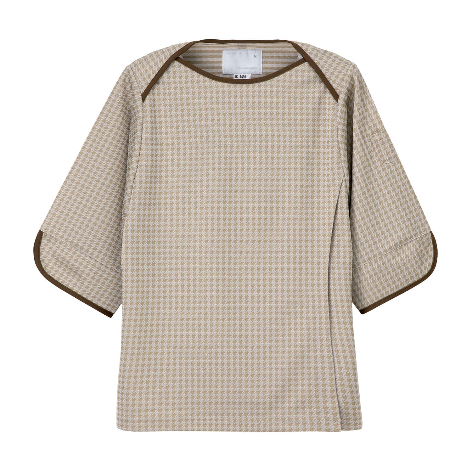 検診衣上衣 24-4239-0202 ベージュ ナガイレーベン JK-1496(L)