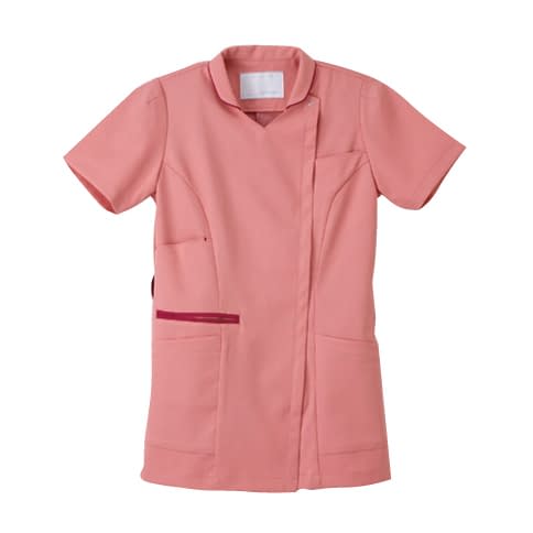 女子ハイブリッドチュニック 24-8129-0004 コーラルピンク ナガイレーベン ML-1142(S)