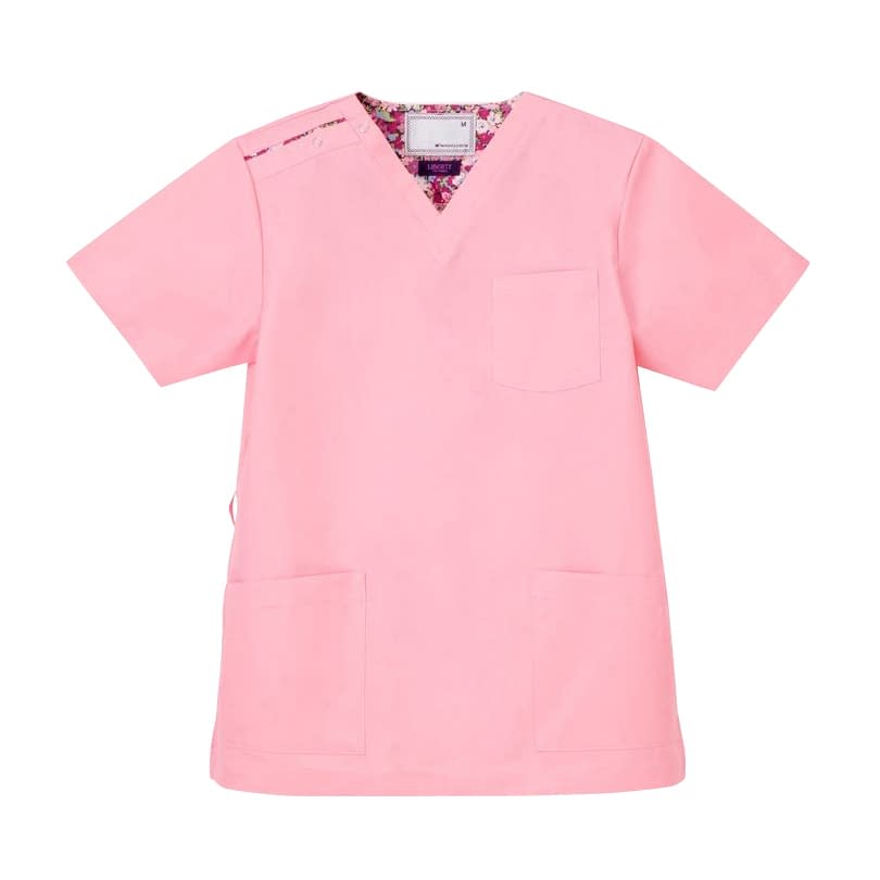 男女兼用スクラブ 24-6525-0502 ピンク ナガイレーベン LBL-4372(BL)