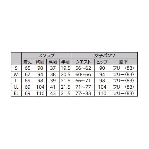 女子スクラブ RF-5122(S) ネイビー＋ターコイズSネイビー＋ターコイズ【ナガイレーベン】(RF-5122)(24-6983-00-03)