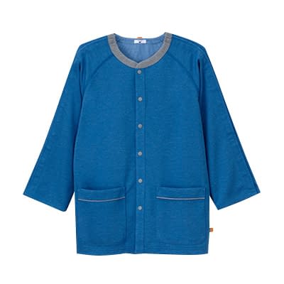 患者用上衣 24-8717-00 ナガイレーベン GJ-1586(S)ブルー