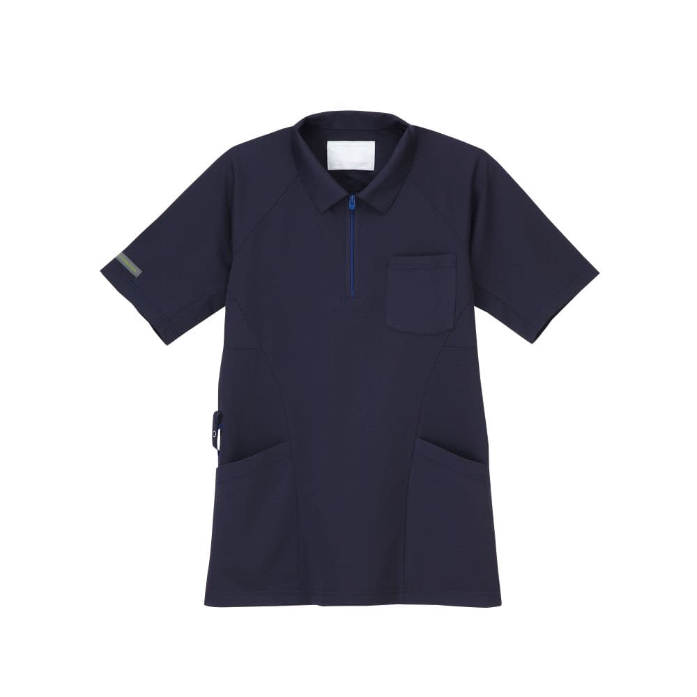 ニットシャツ 24-7022-0203 ネイビー ナガイレーベン RK-5292(M)