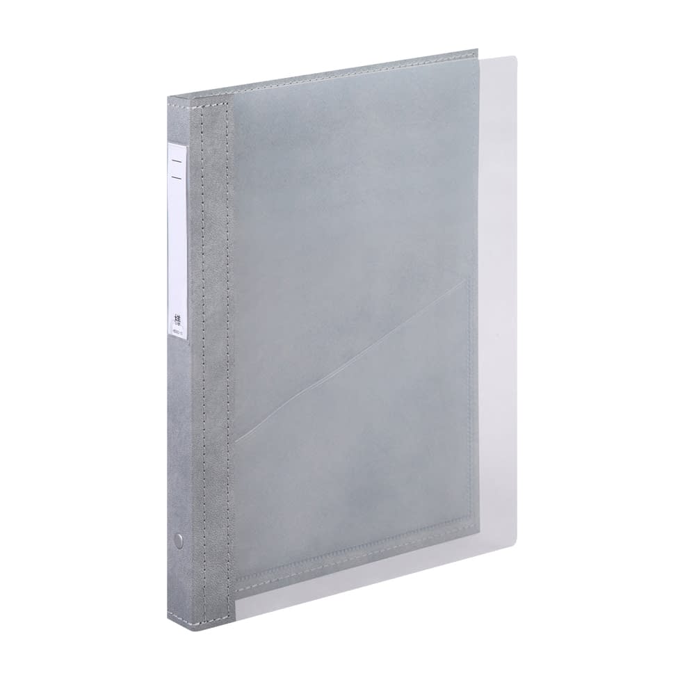 カルテブック(クリヤー)CYC4 A4 カルテバインダー 24-4516-0106 6:シルバー LIHITLAB. HB417(A4)4ケツ