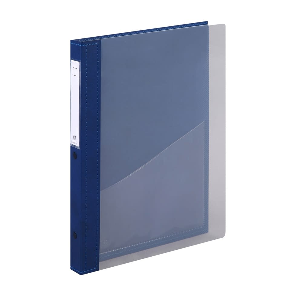 カルテブック(クリヤー)CYC4 A4 カルテバインダー 24-4516-0201 1:ブルー LIHITLAB. HB418(A4)30ケツ