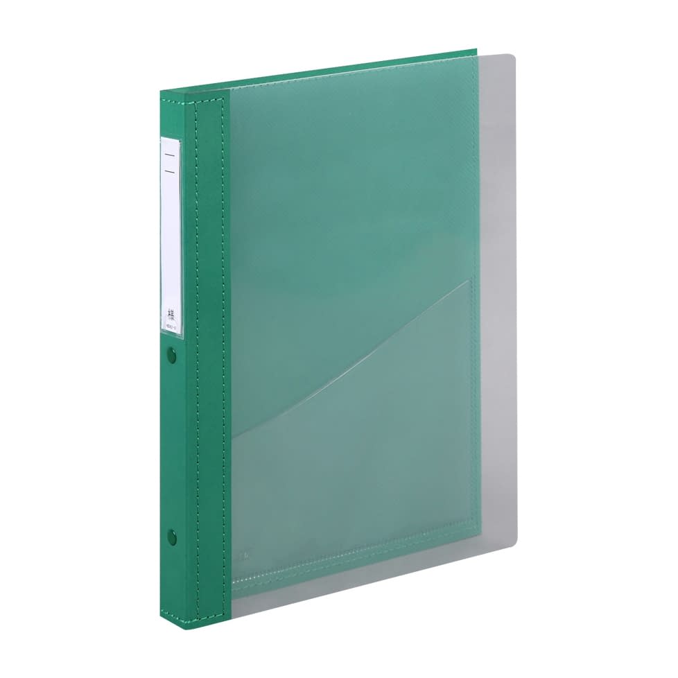 カルテブック(クリヤー)CYC4 A4 カルテバインダー 24-4516-0204 4:ライトグリーン LIHITLAB. HB418(A4)30ケツ