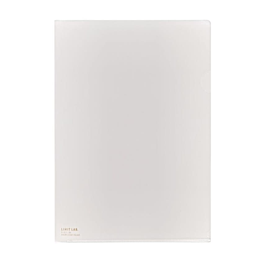(01-5729-01)カラークリヤーホルダー（Ａ４） F-78 ｶﾗｰｸﾘﾔｰﾎﾙﾀﾞｰ 乳白(ＬＩＨＩＴＬＡＢ．)【50枚単位】【2019年カタログ商品】