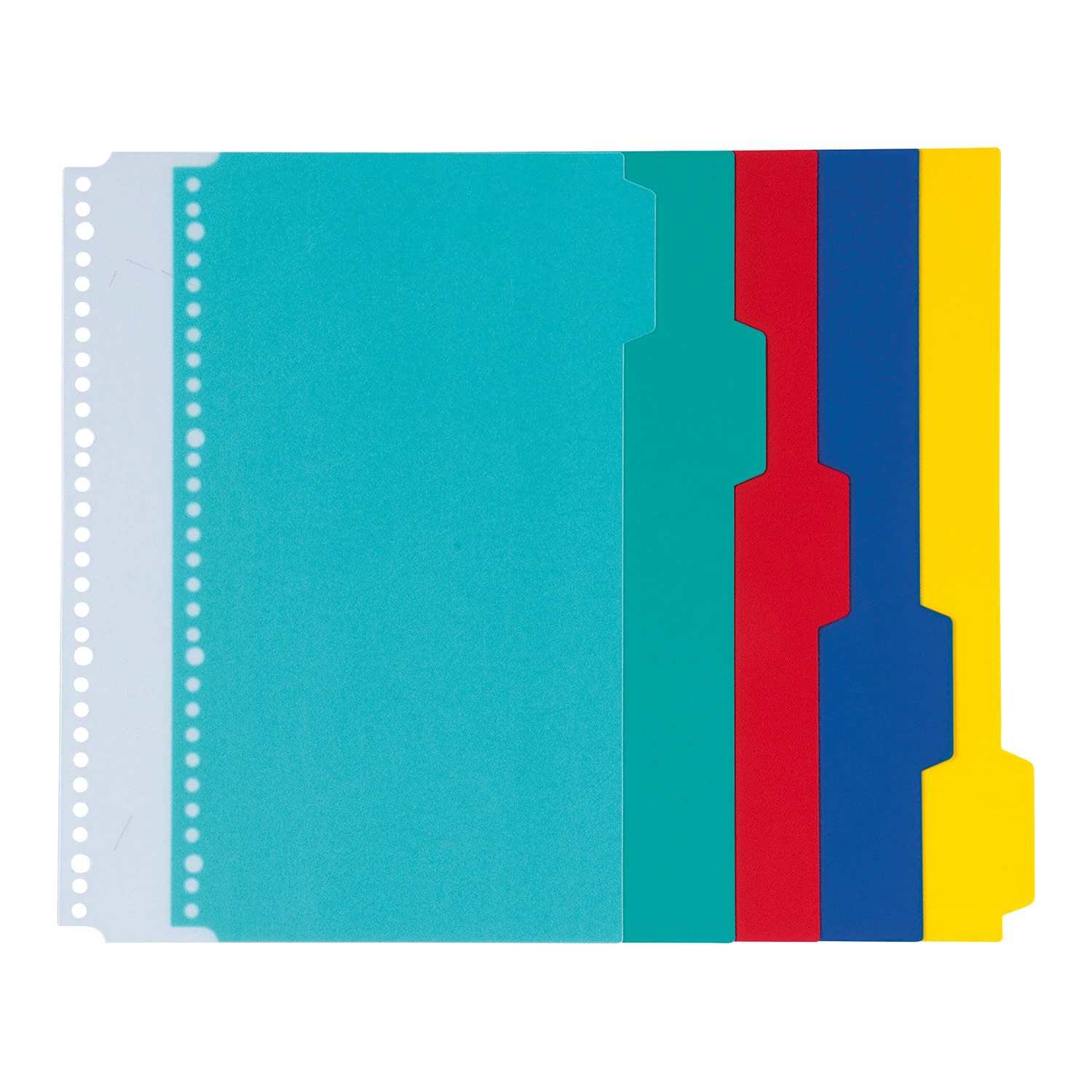 カラーインデックス(無地) A4/5山 カルテブック用品 01-2800-0103 30穴(多穴型) ケルン