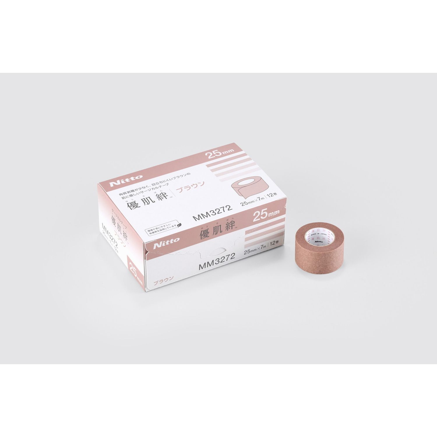 優肌絆 ブラウン 27-1298-00 ニトムズ MM3271(12MMX7M)24カンイリ